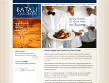 Tablet Screenshot of bataliassociates.com